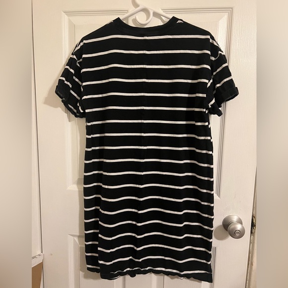 Stripped Black and White Dress - Picture 2 of 2